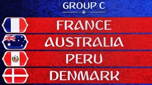 Group C on World Cup 2018: France, Australia, Peru and Denmark