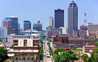 An image of Des Moines, IA
