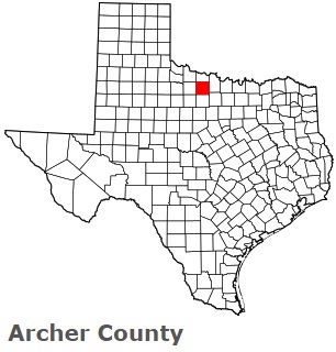 An image of Archer County, TX