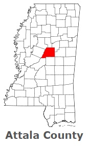 An image of Attala County, MS