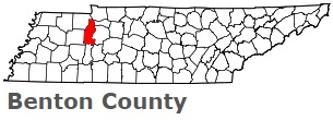 An image of Benton County, TN