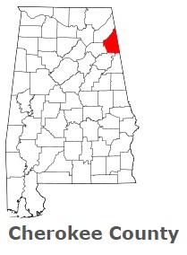 An image of Cherokee County, AL