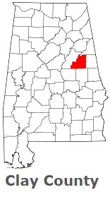 An image of Clay County, AL