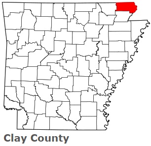 An image of Clay County, AR