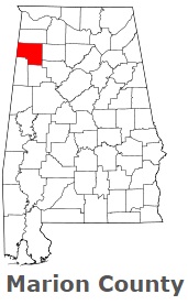 An image of Marion County, AL
