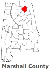 An image of Marshall County, AL