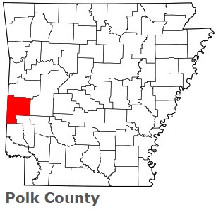 An image of Polk County, AR