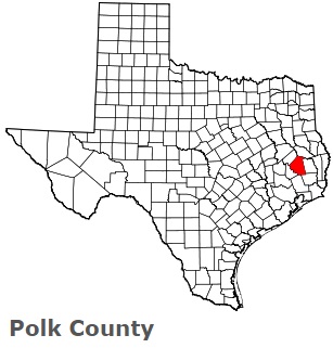 An image of Polk County, TX