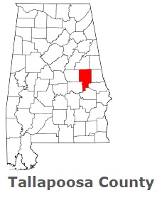 An image of Tallapoosa County, AL