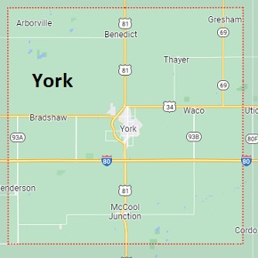An image of York County, NE