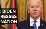 Biden addresses the nation and promises total vaccination against COVID-19 by the end of May 2021