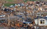 Oklahoma after the tornado: damaged state