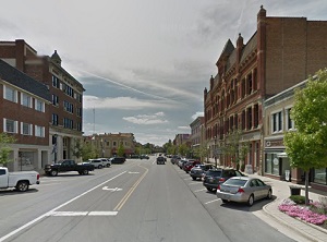 Map of Norwalk, Ohio as of October 2024. Streets, landmarks and