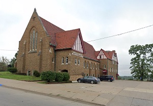 Map of Ottumwa, Iowa as of April 2025. Streets, landmarks and districts