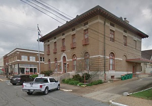 Map of Palestine, Texas as of May 2025. Streets, landmarks and