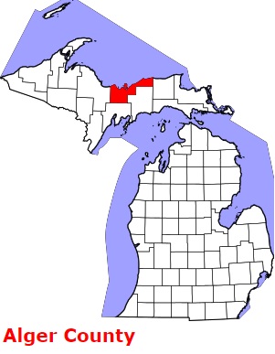An image of Alger County, MI