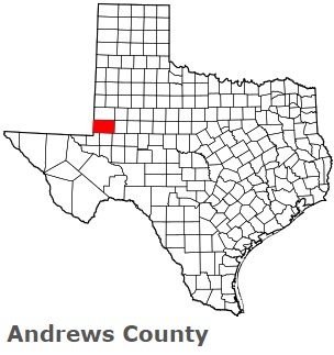 An image of Andrews County, TX