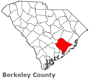 Satellite Map of Berkeley County, South Carolina 2023