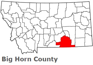 An image of Big Horn County, MT