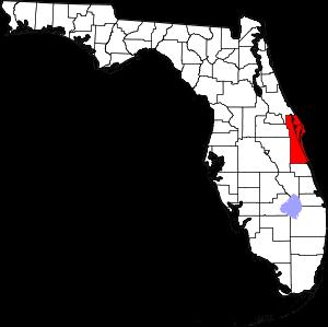 Brevard County on the map of Florida - Brevard 10