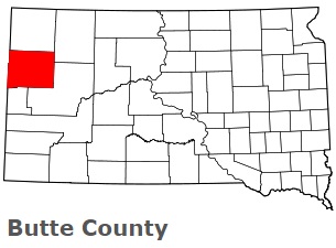 Butte County On The Satellite Map Of South Dakota 2024 Actual Butte 42
