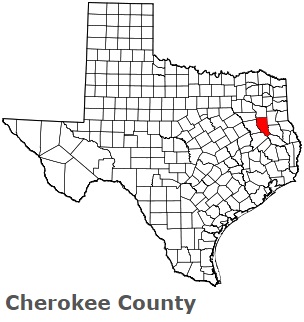 An image of Cherokee County, TX