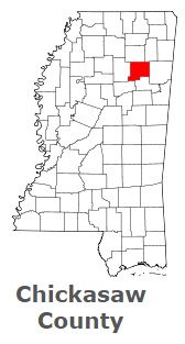 An image of Chickasaw County, MS