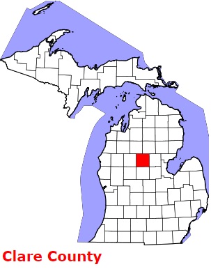 An image of Clare County, MI