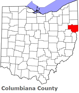 An image of Columbiana County, OH