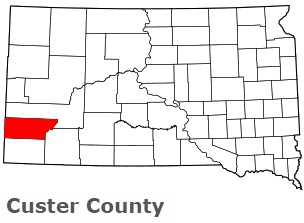 An image of Custer County, SD