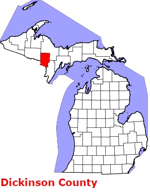 An image of Dickinson County, MI