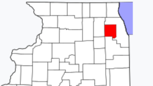 DuPage County on the map of Illinois 2024. Cities, roads, borders and