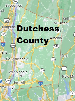 Dutchess County on the satellite map of New York 2025. Actual satellite