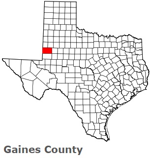 An image of Gaines County, TX