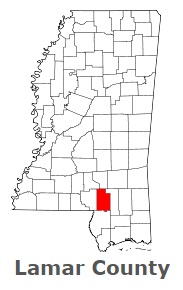An image of Lamar County, MS