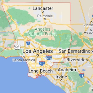 Los Angeles County On The Map Of California 2025 Cities Roads Losangeles 5