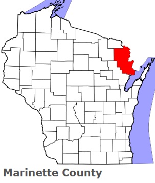An image of Marinette County, WI