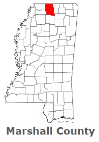 An image of Marshall County, MS