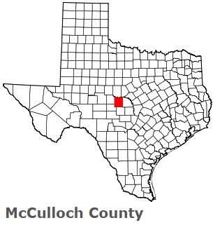 An image of McCulloch County, TX