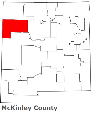 An image of McKinley County, NM