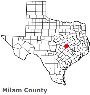 An image of Milam County, TX