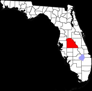 Polk County on the map of Florida - Polk 10