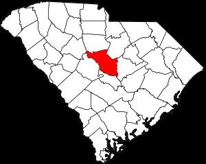 Richland County on the map of South Carolina 2024. Cities, roads