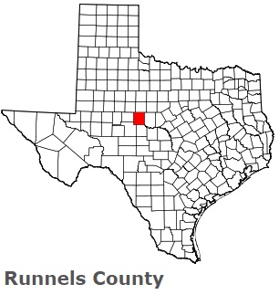 An image of Runnels County, TX