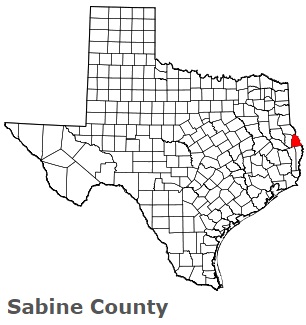 An image of Sabine County, TX
