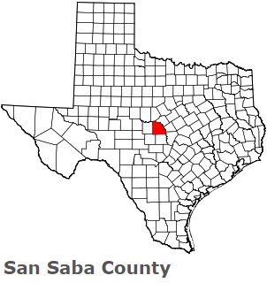 An image of San Saba County, TX