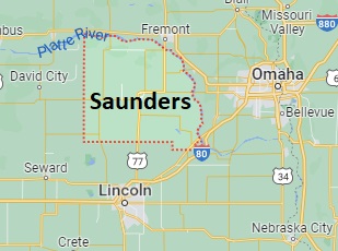 An image of Saunders County, NE