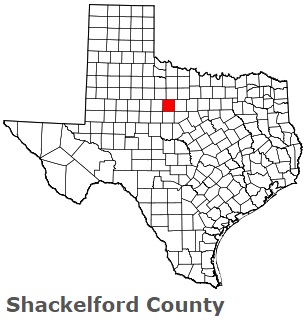 An image of Shackelford County, TX