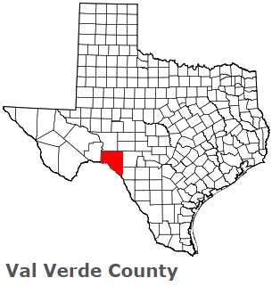 An image of Val Verde County, TX