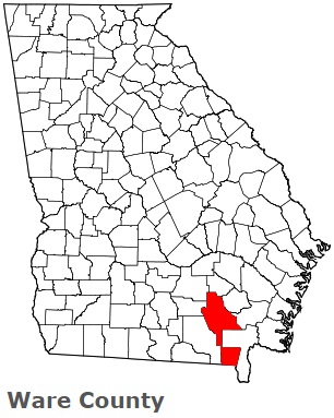 An image of Ware County, GA
